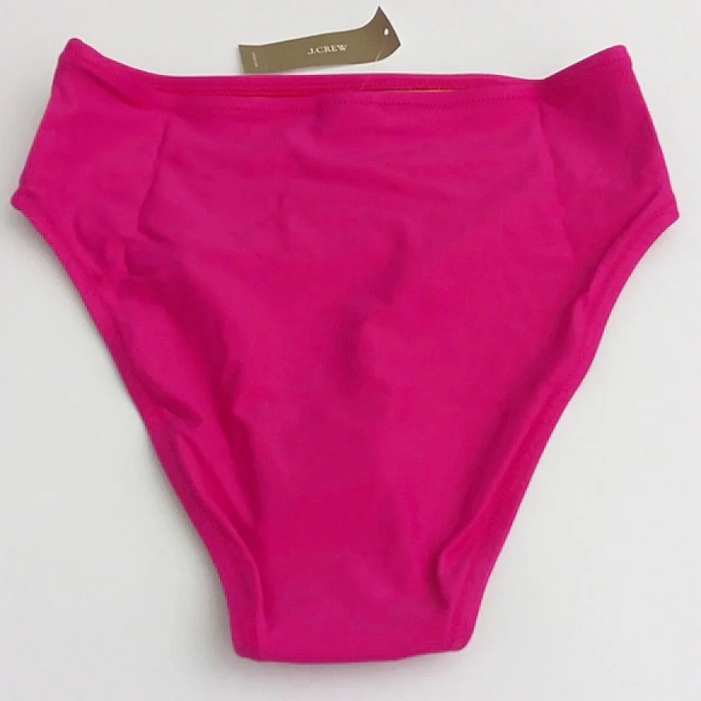 J Crew Fuchsia Pink Women's Hallie Bikini Bottom Swimwear‎ New With Tags